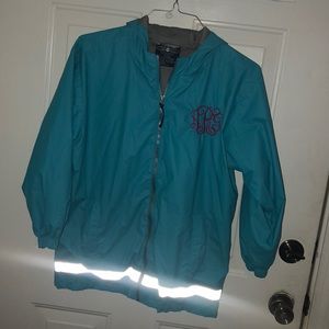Monogrammed Rain Jacket Youth aRg